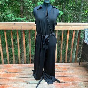 Nina Leonard Black Pantsuit